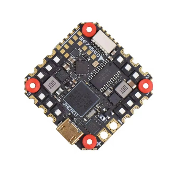 Hot Sales JHEMCU GHF745AIO MPU6000 F745 Flight Controller BLHELI32 G071 40A / 50A 4in1 ESC 25.5X25.5mm 3-6S for Drones